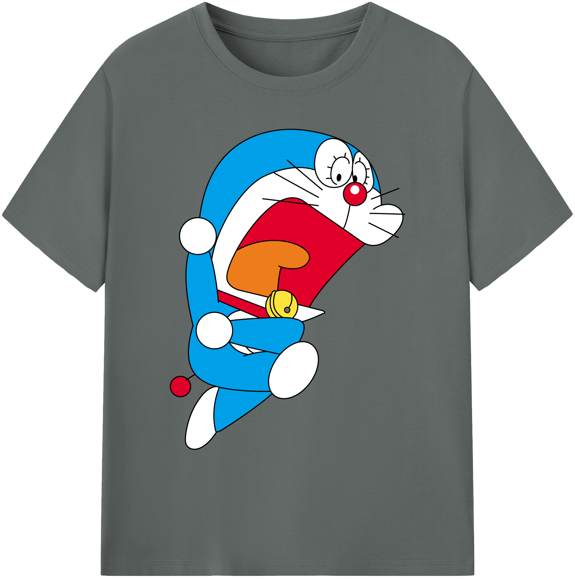 （画像用） ドラえもん Doraemon 綿100％ メンズ半袖Tシャツ｜肌触りやわらか＆通気性